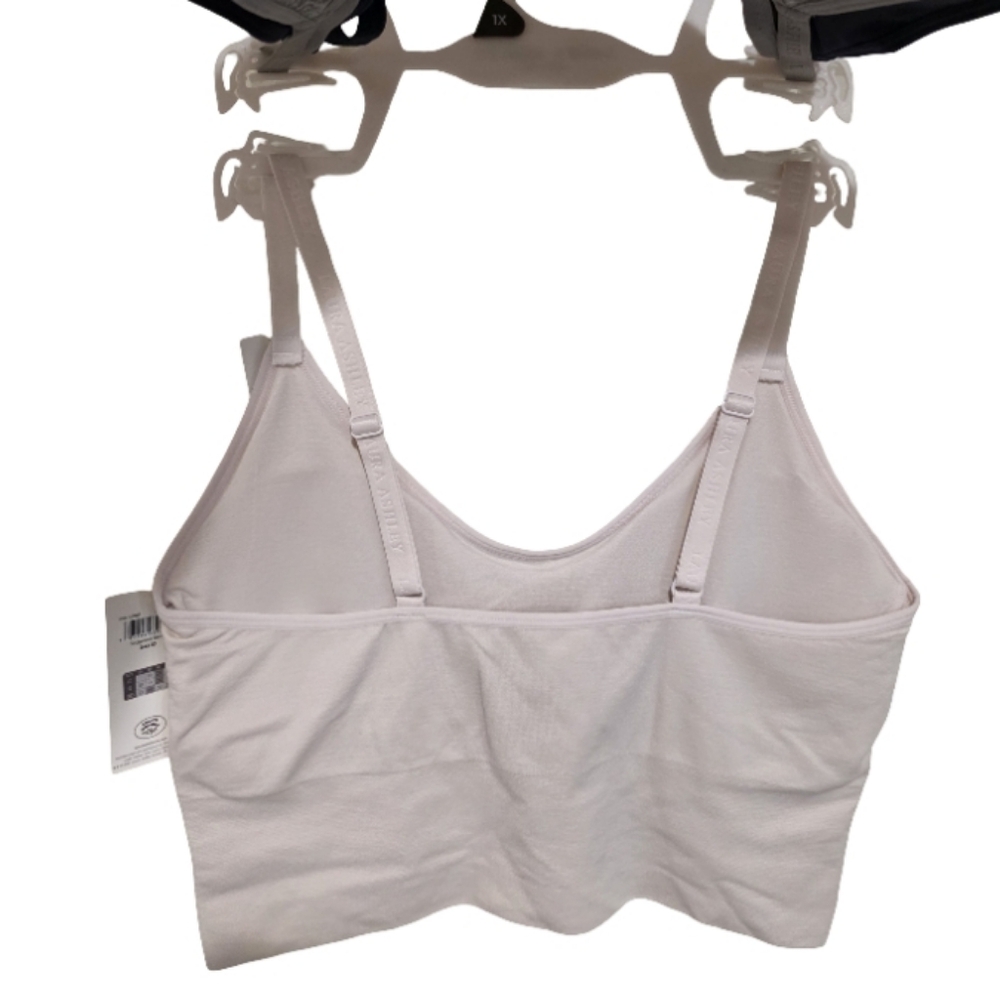 Laura‎ Ashley 3pk Active Athletic Lined Sports Bras Bralettes Plus Size 1x New - Picture 2 of 11